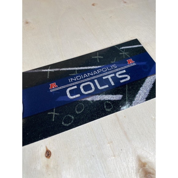 Indianapolis Colts Bumper Sticker Football NFL‎ Brand Glitter Design Licensed - Picture 3 of 5